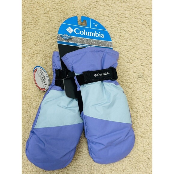 NWT Columbia Youth Core II Mitten In Purple/Aqua Sz M/10-12 - Picture 1 of 9
